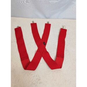 HONCHO Red Elastic Adjustable Clip-On‎ Suspenders Men's Accessory